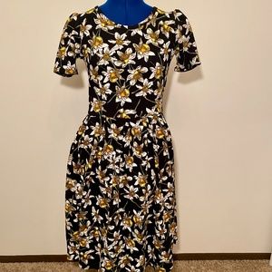 LuLaRoe Daffodil Amelia Dress - Size: S
